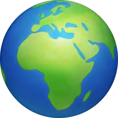 Globe Showing Europe-Africa Emoji on Facebook