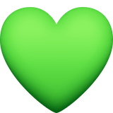 green-heart Emoji facebook
