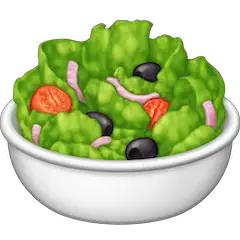 Зеленый салат Эмодзи на Facebook