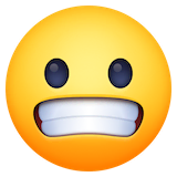 grimacing-face Emoji facebook