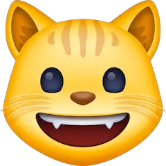 😺 Grinning Cat Emoji on Facebook