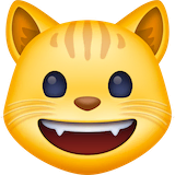 grinning-cat Emoji facebook