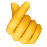 hand-with-index-finger-and-thumb-crossed Emoji facebook