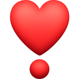 heart-exclamation Emoji facebook