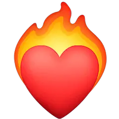 ❤️‍🔥 Heart on fire Emoji on Facebook