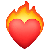 heart-on-fire Emoji facebook