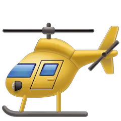 Helicopter Emoji on Facebook