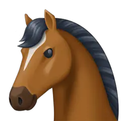 Horse Face Emoji on Facebook