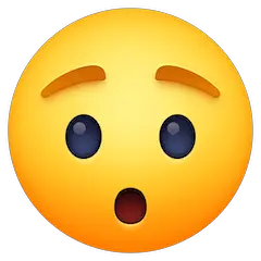 Überraschtes Gesicht Emoji Facebook