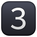 keycap-3 Emoji facebook