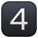 keycap-4 Emoji facebook