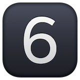 keycap-6 Emoji facebook