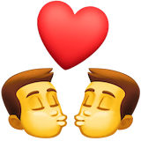 kiss-man-man Emoji facebook