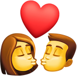 kiss-woman-man Emoji facebook