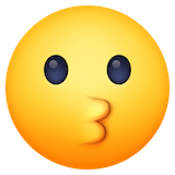 kissing-face Emoji facebook