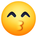 kissing-face-with-smiling-eyes Emoji facebook