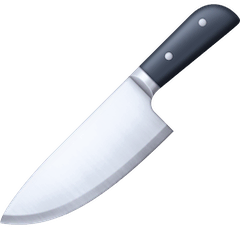 Kitchen Knife Emoji on Facebook