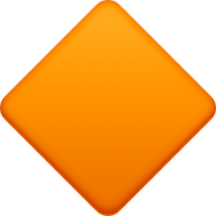 🔶 Large Orange Diamond Emoji on Facebook
