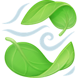 leaf-fluttering-in-wind Emoji facebook