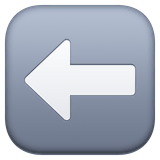left-arrow Emoji facebook