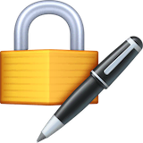 locked-with-pen Emoji facebook