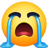 loudly-crying-face Emoji facebook