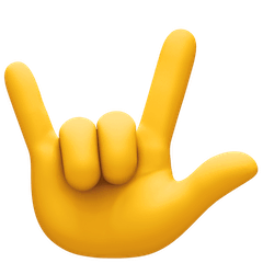 🤟 Love-You Gesture Emoji on Facebook