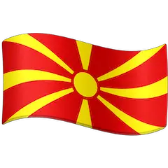 Flagge von Nordmazedonien Emoji Facebook