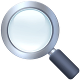magnifying-glass-tilted-left Emoji facebook