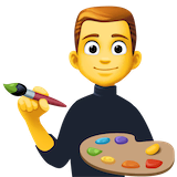 man-artist Emoji facebook
