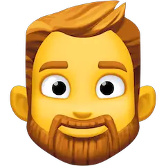 🧔‍♂️ Man: Beard Emoji on Facebook