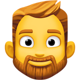 man-beard Emoji facebook
