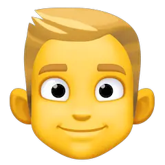 👱‍♂️ Man: Blond Hair Emoji on Facebook