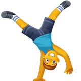 man-cartwheeling Emoji facebook