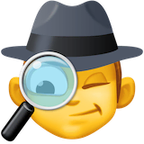 man-detective Emoji facebook