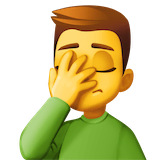man-facepalming Emoji facebook