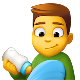 man-feeding-baby Emoji facebook