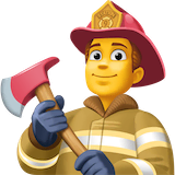 man-firefighter Emoji facebook