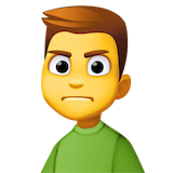 man-frowning Emoji facebook