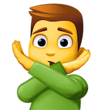 man-gesturing-no Emoji facebook