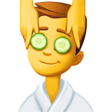 man-getting-massage Emoji facebook
