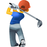 man-golfing Emoji facebook