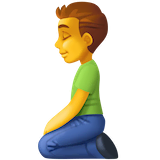 man-kneeling Emoji facebook