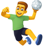 man-playing-handball Emoji facebook
