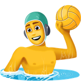 man-playing-water-polo Emoji facebook