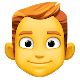 man-red-haired Emoji facebook