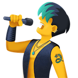 man-singer Emoji facebook