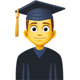 man-student Emoji facebook