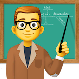 man-teacher Emoji facebook