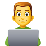 man-technologist Emoji facebook